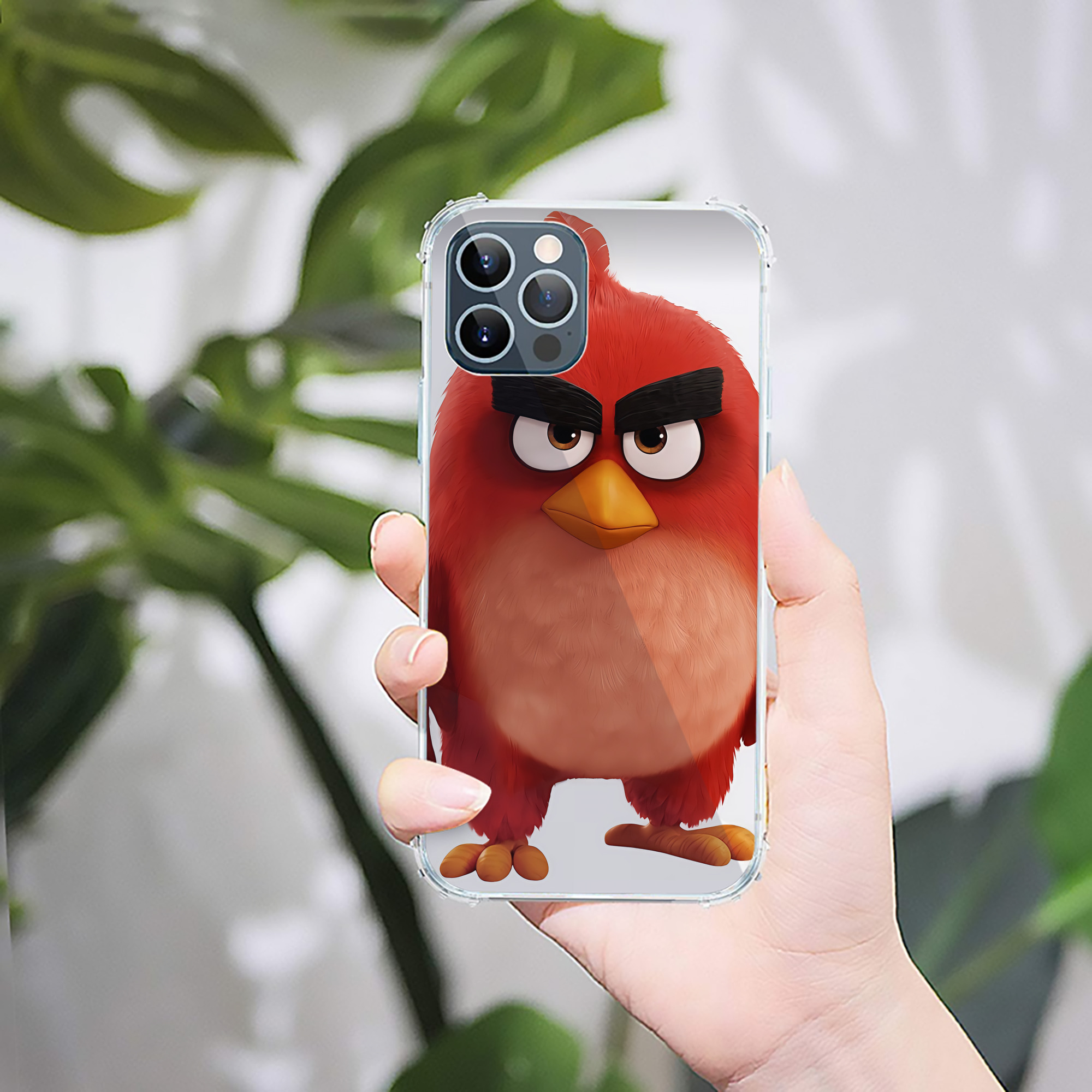 （画像用） Angry Birds アングリーバード 【iPhone 12シリーズ対応】透明スマホケース（クリアソフトケース）